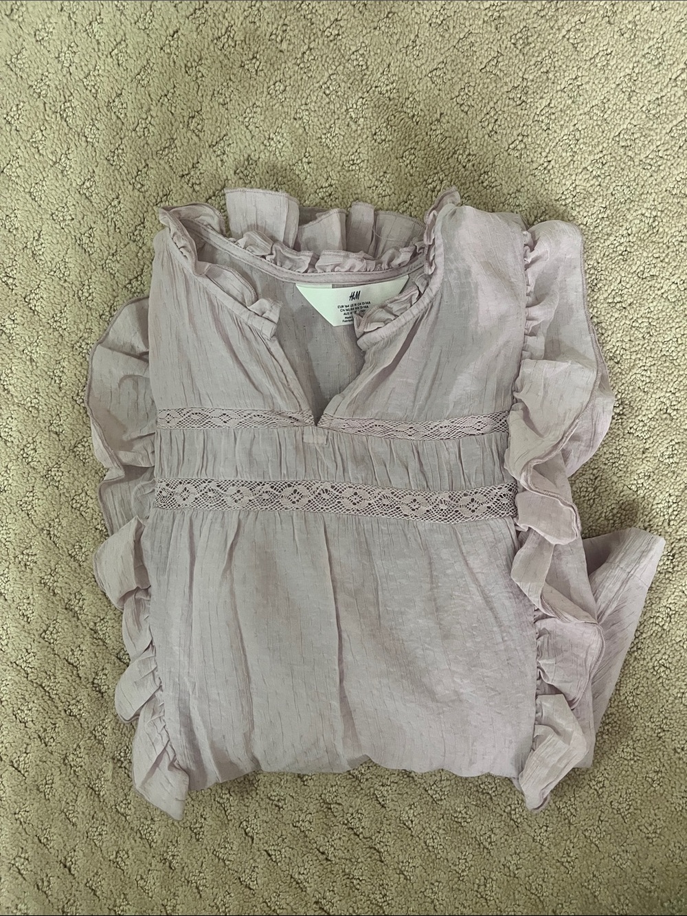 H&M ruffle blouse